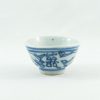 Antique Tea Cup in Blue and White Porcelain "Dupla Felicidade"