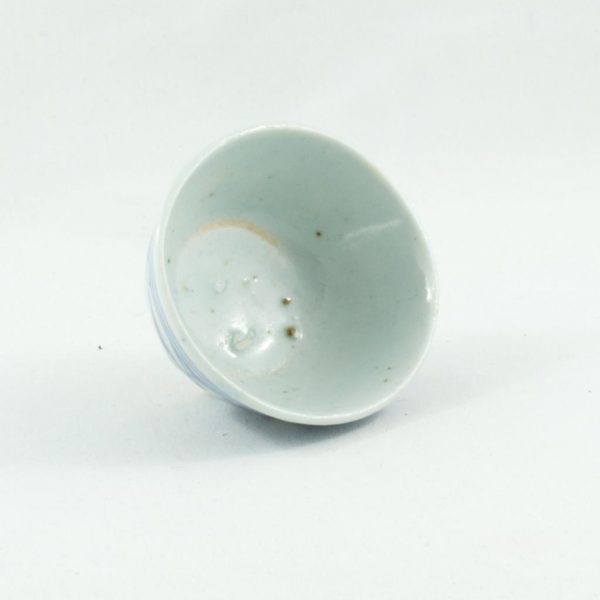 Antique Tea Cup in Blue and White Porcelain "Dupla Felicidade"