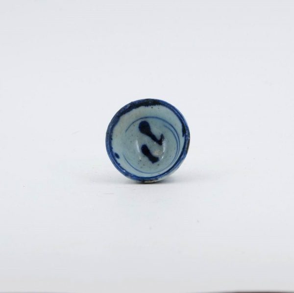CUP-AT-005-3_1763992505817-1.jpg Miniature Tea Cup in Blue and White Porcelain from the Early 20th Century