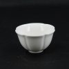 Flower Shaped White Porcelain Tea Cup