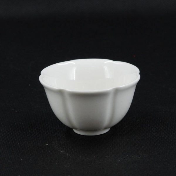 Flower Shaped White Porcelain Tea Cup
