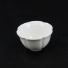 Flower Shaped White Porcelain Tea Cup