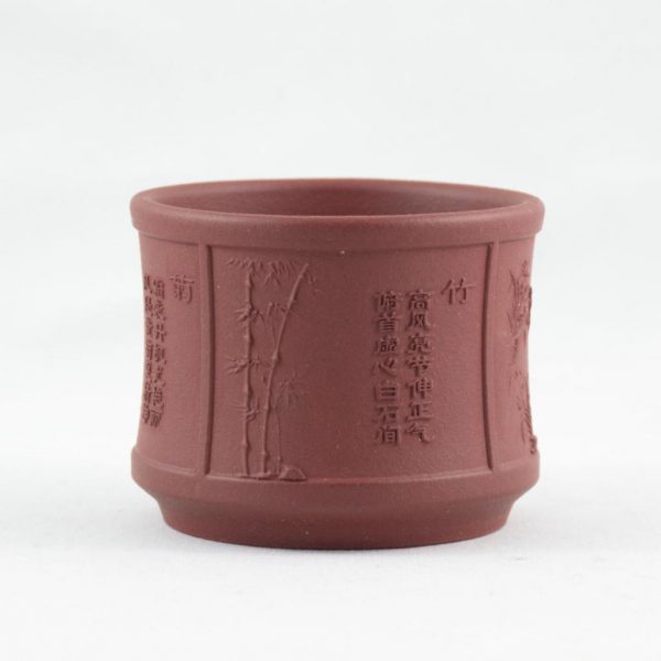 Yixing Clay Cup "Four Gentlemen" (Flowers)