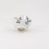 Antique Miniature Tea Cup in Porcelain Famille-Rose Flower Design