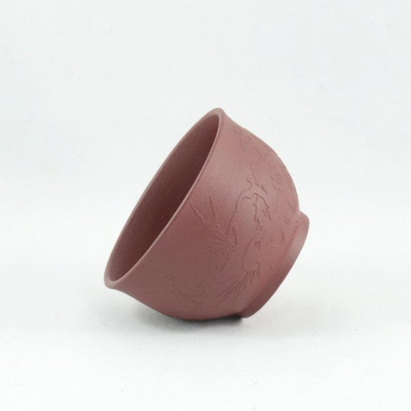 Yixing Clay Cup "Herald of Spring" (Bird and Plum Blossom)