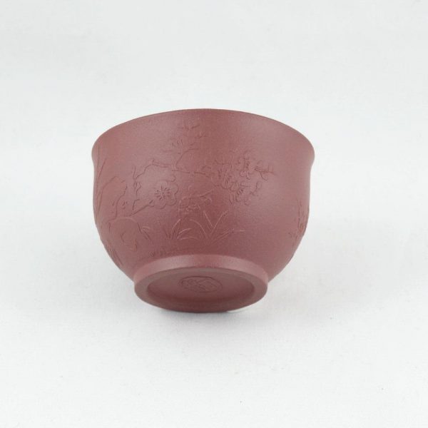 Yixing Clay Cup "Herald of Spring" (Bird and Plum Blossom)