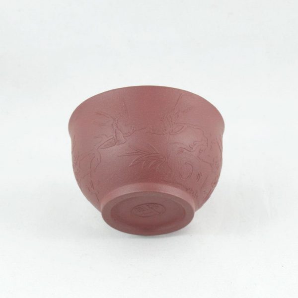 Yixing Clay Cup "Herald of Spring" (Bird and Plum Blossom)