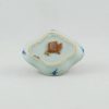 19th Century Chinese Saucer in Blue and White Porcelain Diamond Shape "Intertwined Lotus"
