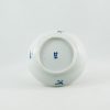 Antique Chinese Saucer in Blue and White Porcelain "Landscape"