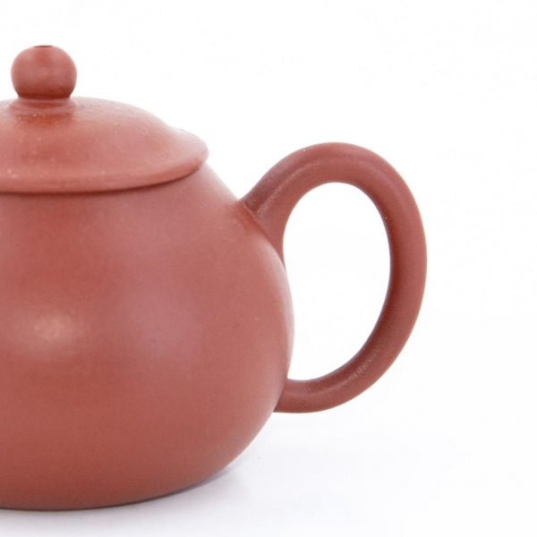 Chinese Yixing Zhuni Lipi Pear Shape Teapot 1980s (Wide Opening)