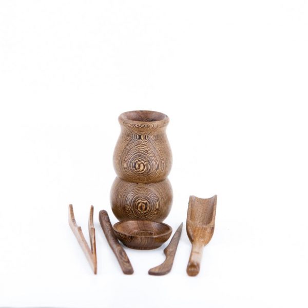 MaRou-186_619bc0f2-c425-486c-8fd4-51fdf2829eb0_1763993754439.jpg Chinese Cha Dao Teaware Natural Wenge Wood Gourd Shape