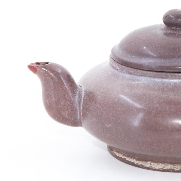 Chinese Antique Yixing Polished Teapot Shuimo Ban Lamp (Wide Spout)
