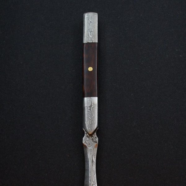 Damascene Style Stainless Steal Hard Wood Puerh  Prying Knife