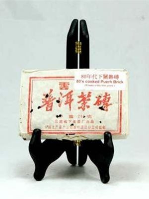 Pu-Erh Tea Brick, Xiaguan Factory, 1980s (Cooked/Shou)