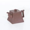 Yixing Zini Chinese Teapot Square Bell Shape 1980s
