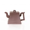 Yixing Zini Chinese Teapot Square Bell Shape 1980s