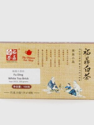 Fu Ding Bai Cha White Tea Brick 2013 -- 100 grams