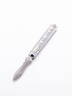 Damascus Style Stainless Steel Pu-erh Knife