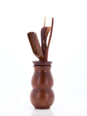 Chinese Teaware Cha Dao Red Wood Gourd Shape