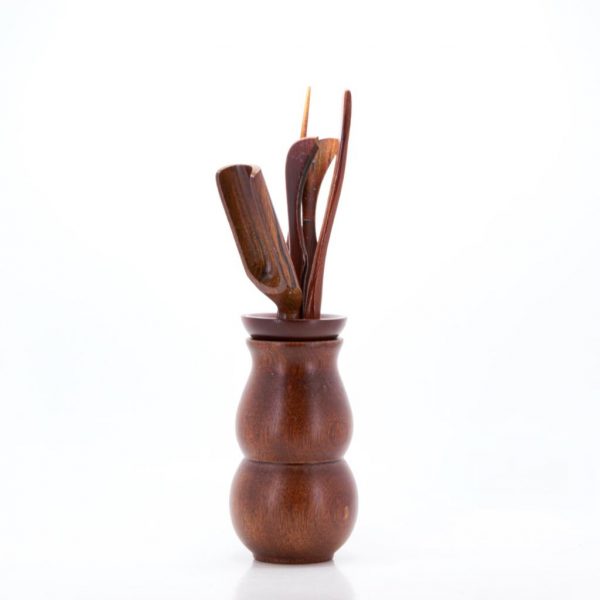 Chinese Teaware Cha Dao Red Wood Gourd Shape