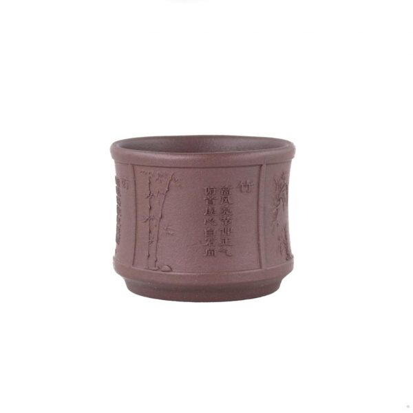 Yixing Clay Cup "Four Gentlemen" (Flowers)