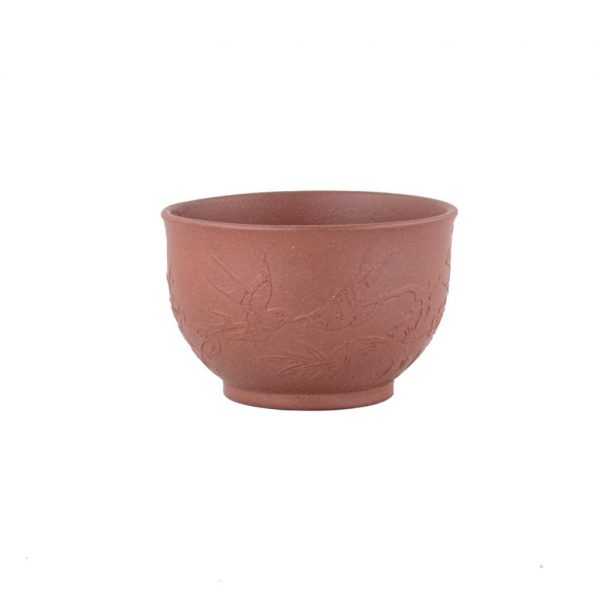 Yixing Clay Cup "Herald of Spring" (Bird and Plum Blossom)