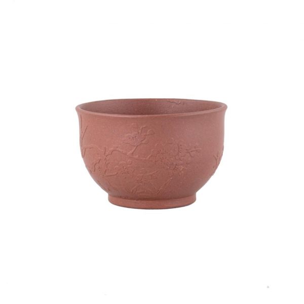 Yixing Clay Cup "Herald of Spring" (Bird and Plum Blossom)