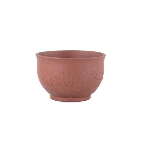Yixing Clay Cup "Herald of Spring" (Bird and Plum Blossom)