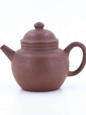 Bule Chinês Yixing Zini Estilo Ming "JuLun Zhu" (巨輪珠) Anos 80