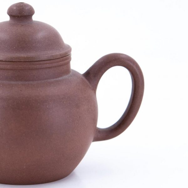 Bule Chinês Yixing Zini Estilo Ming "JuLun Zhu" (巨輪珠) Anos 80