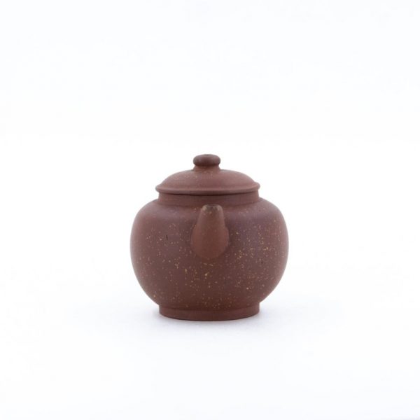 Antique Chinese Teapot Yixing Zini "Bright Stars in the Sky" Shape "JuLun Zhu" 巨輪珠 (Fixed with Kintsugi)