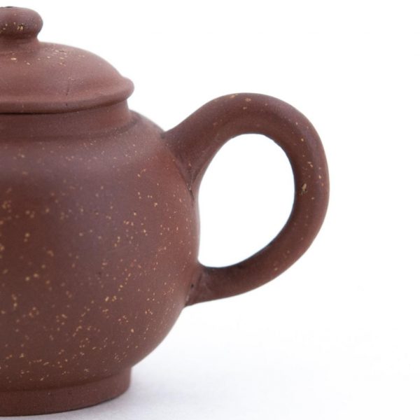 Antique Chinese Teapot Yixing Zini "Bright Stars in the Sky" Shape "JuLun Zhu" 巨輪珠 (Fixed with Kintsugi)