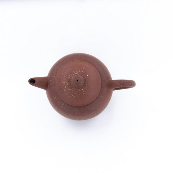 Antique Chinese Teapot Yixing Zini "Bright Stars in the Sky" Shape "JuLun Zhu" 巨輪珠 (Fixed with Kintsugi)