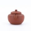 Antique Chinese Chao Zhou Red Clay Teapot Flat Lid Shui Ping (Glued Handle)